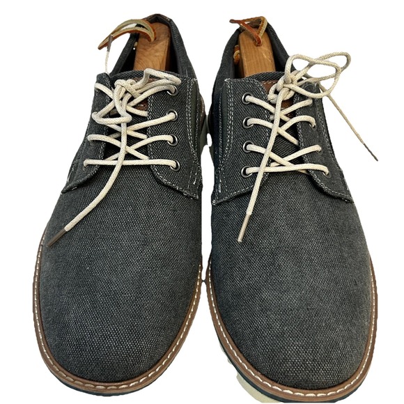 Nunn Bush Barklay Canvas‎ Oxford Shoes Sneakers Men's 11 Comfort Gel Round Toe - Picture 2 of 9
